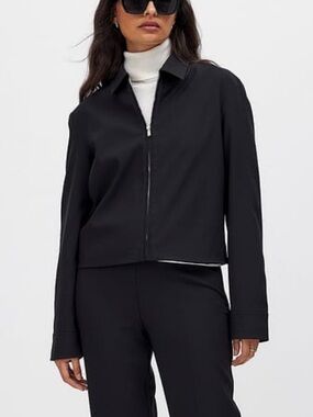 NA-KD Black Cropped Jacket